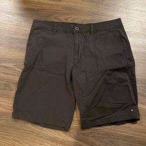 Mens O’Neill 38 Shorts Black Flat Front